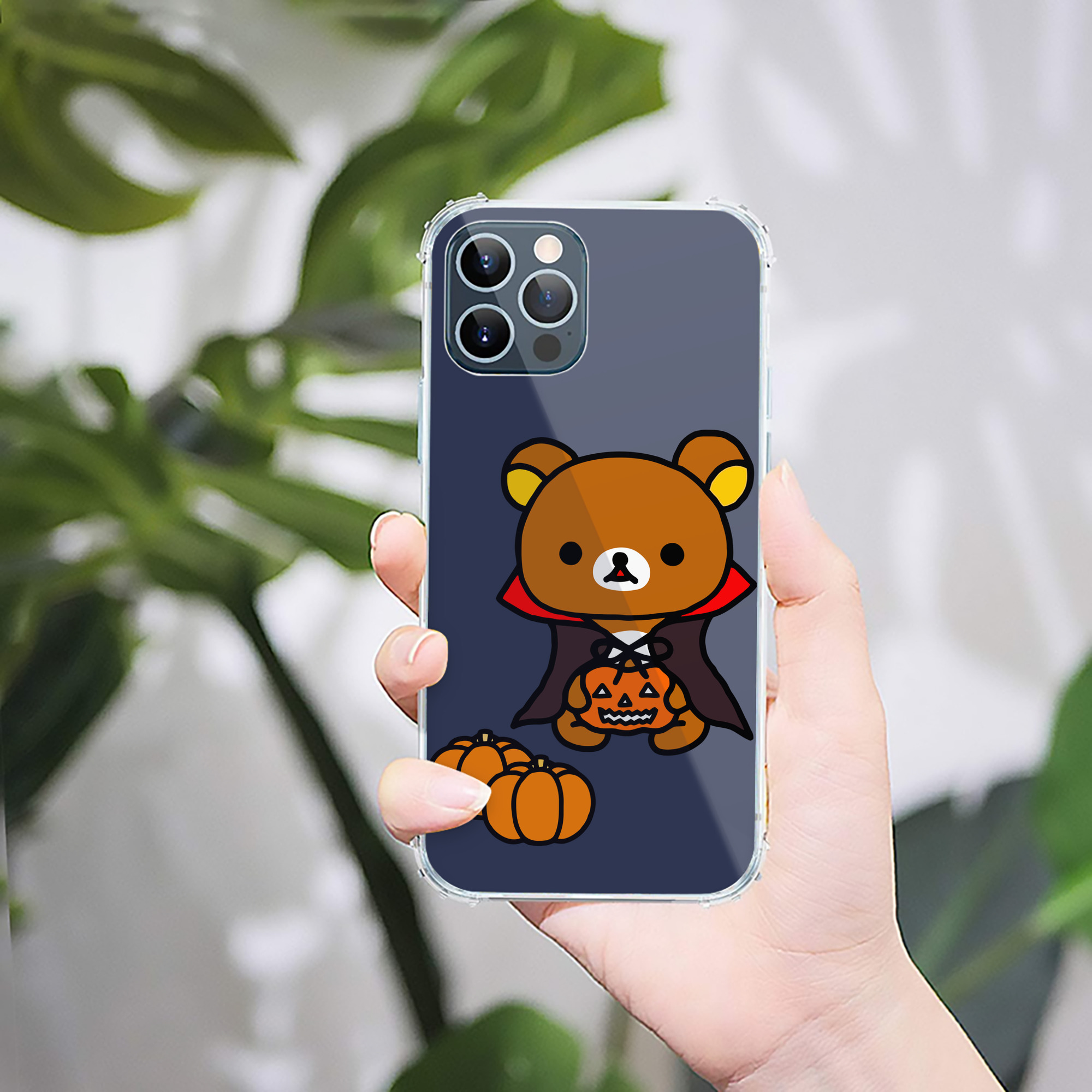 （画像用） リラックマ リラックマ キイロイトリ Rilakkuma Korilakkuma Kiiroitori 【iPhone 12シリーズ対応】透明スマホケース（クリアソフトケース）
